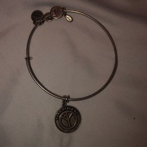 Alex and Ani Turn up peace bracelet